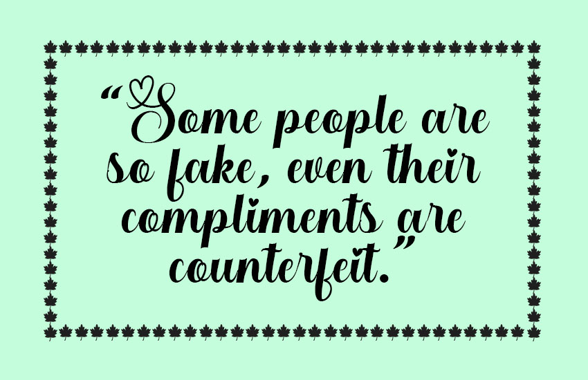 Funny Fake People Quotes