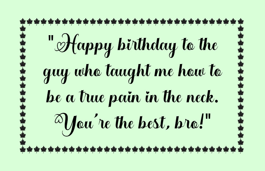 Funny Brother Birthday Quotes