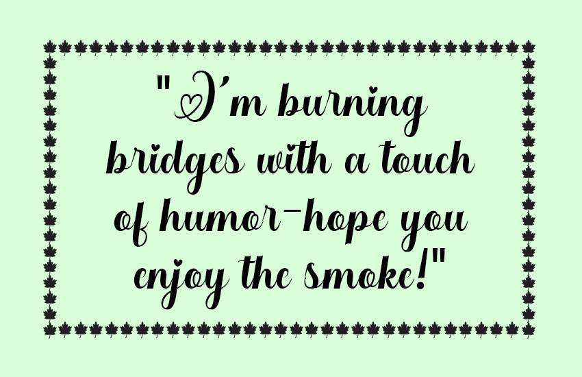 Funny Burning Bridges Quotes 05