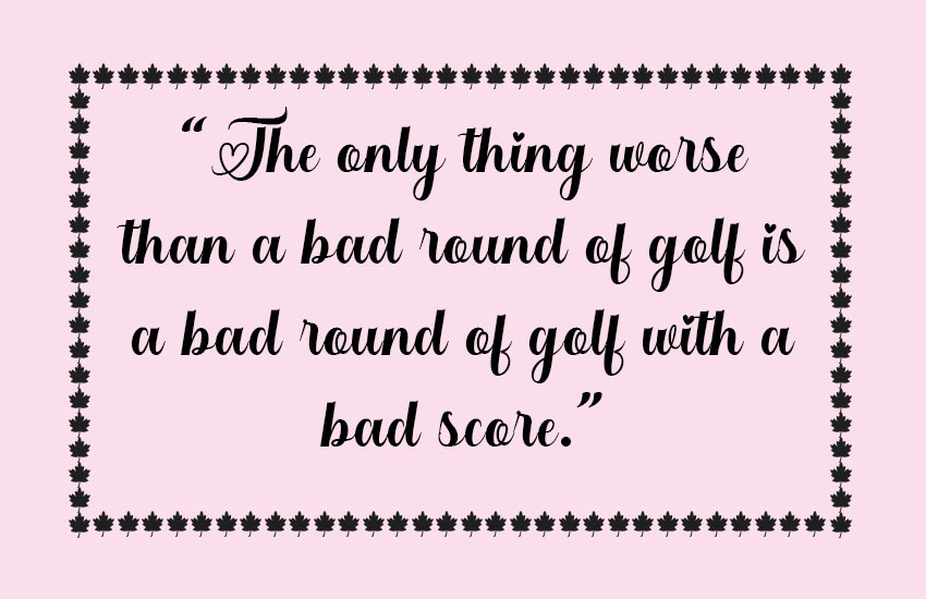 Funny Short Golf Quotes