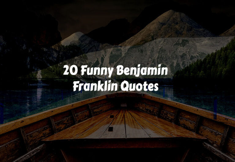 Funny Benjamin Franklin Quotes