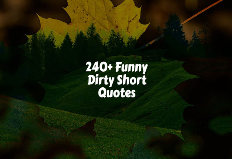 Funny Dirty Short Quotes